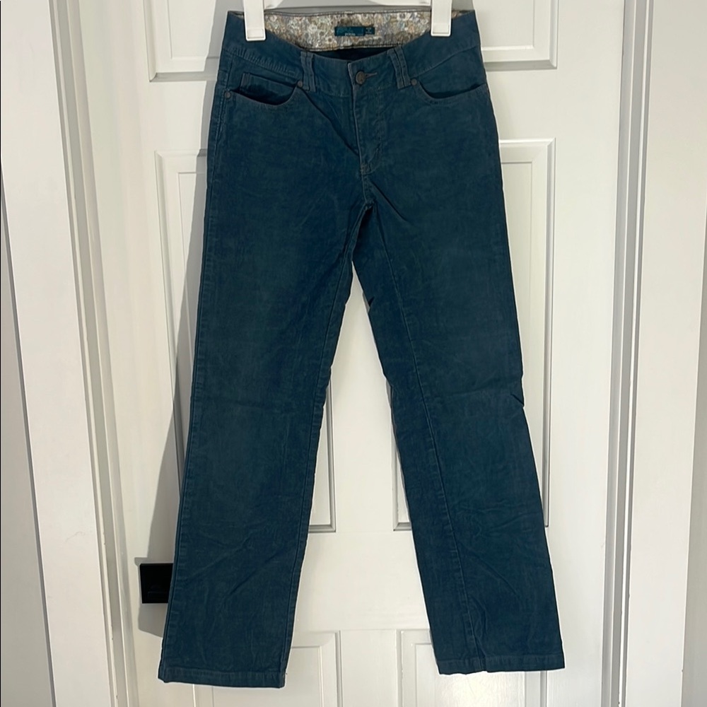 PRANA women’s Dark Teal Corduroy Pants